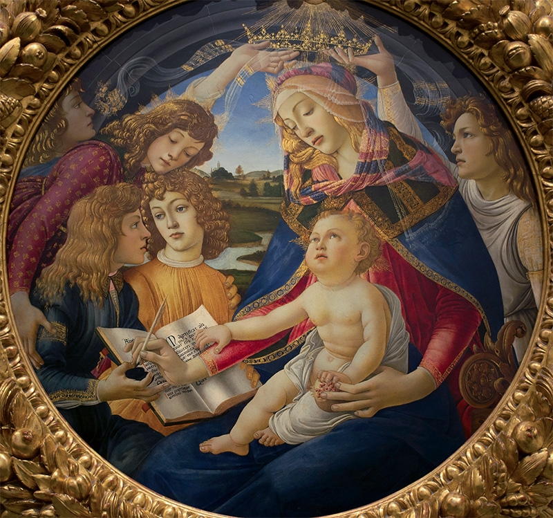 Virgen del Magnificant de Botticelli