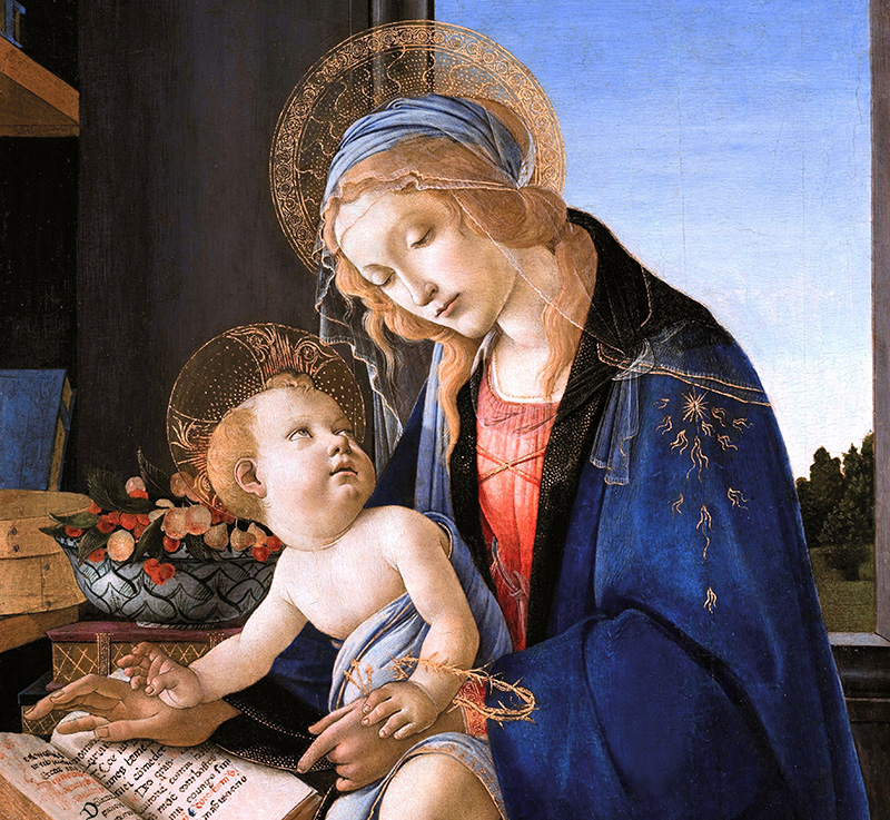 Virgen del libro de Botticelli