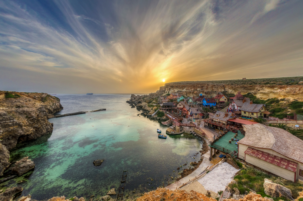 Vista de Popeye Village en Anchor Bay
