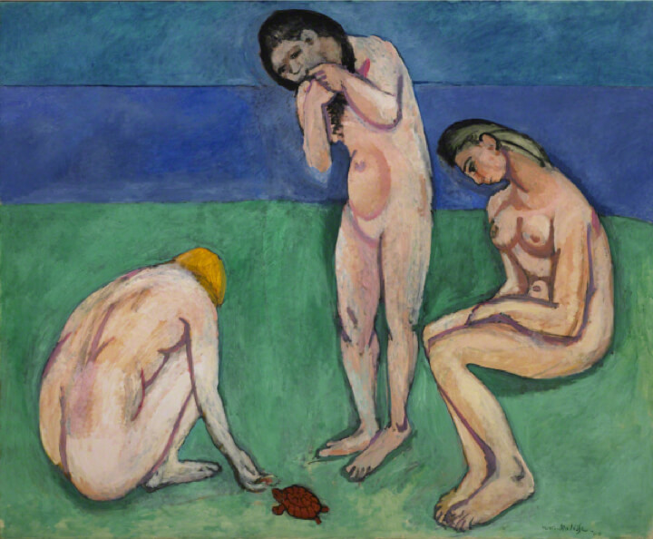 "Bañistas con tortuga" de Henry Matisse