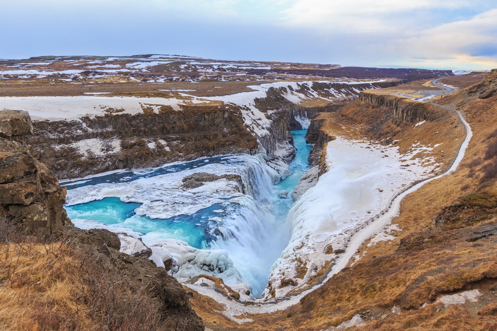 Cascada de Gulfoss en Islandia