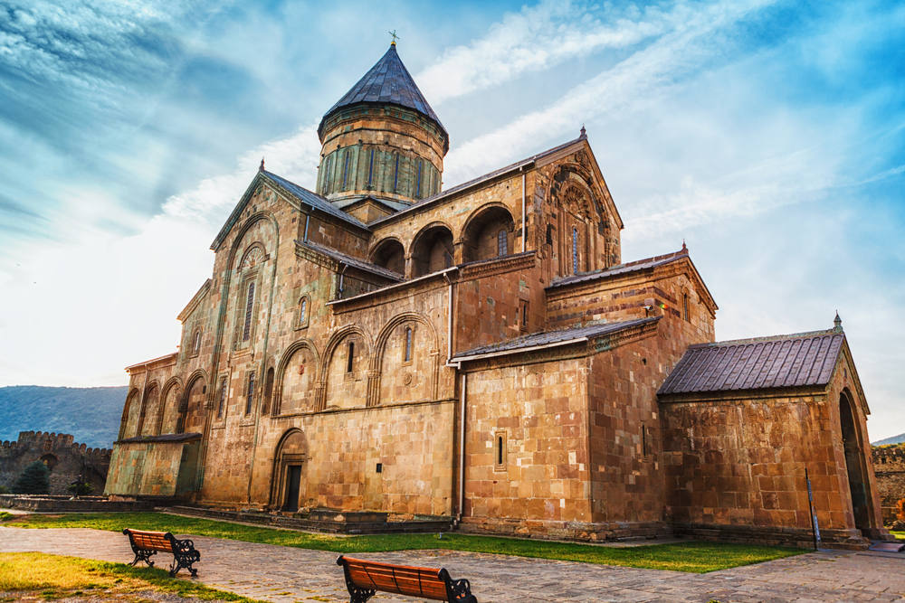 Catedral de Svetitsjoveli en Mtskheta en Georgia