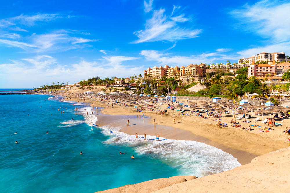 Playa de El Duque en Costa Adeje en Tenerife