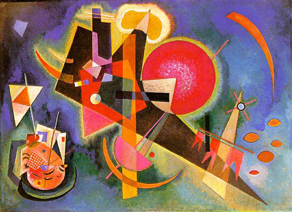 En azul de Kandinsky