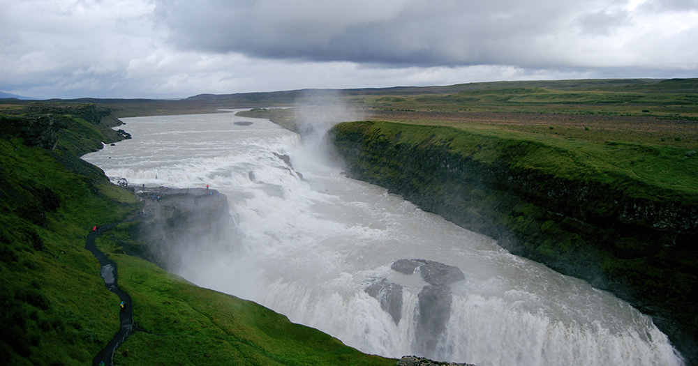 Gullfoss en Islandia