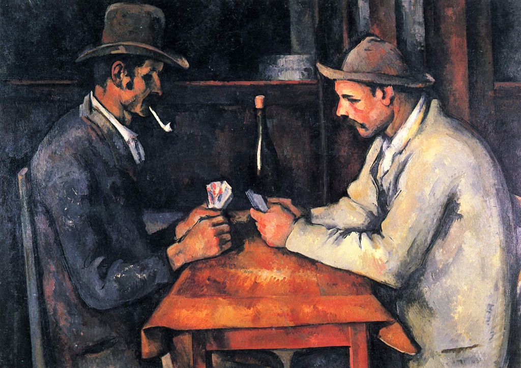Los jugadores de naipes de Cezanne