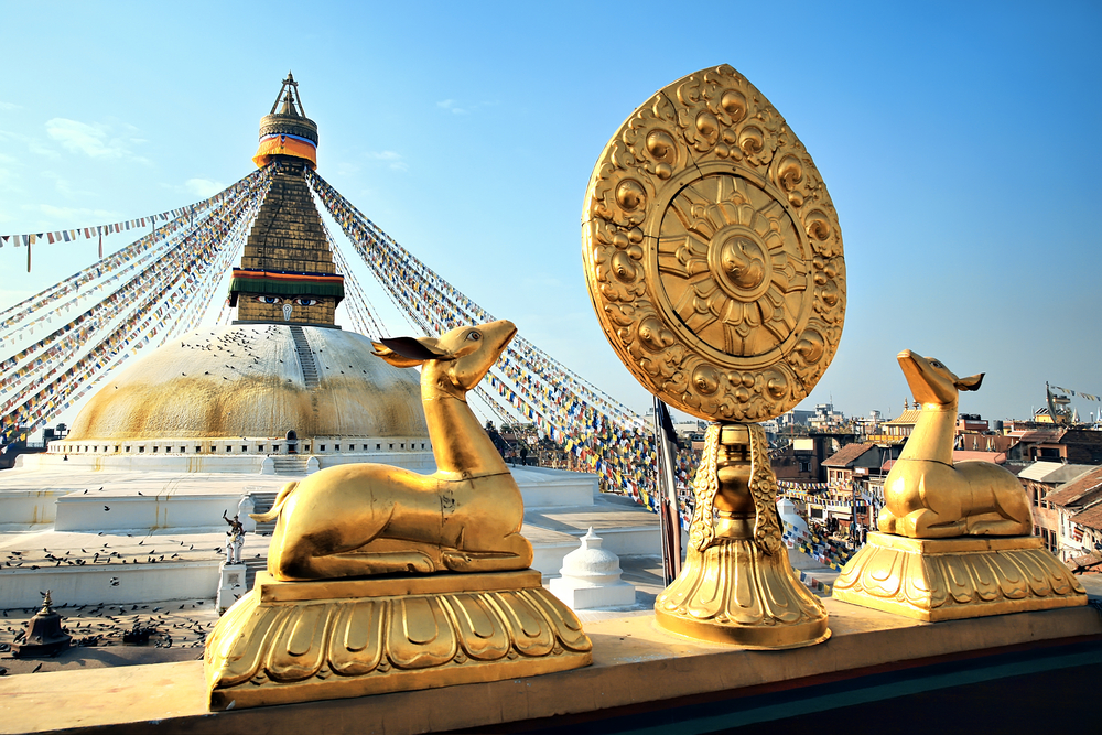 Estupa en Katmandú, capital de Nepal