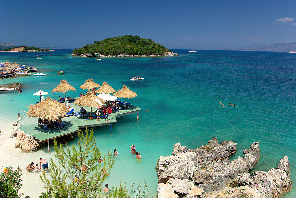 Playa de Ksamil en Albania