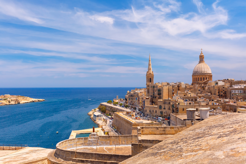La Valeta en el archipiélago de Malta