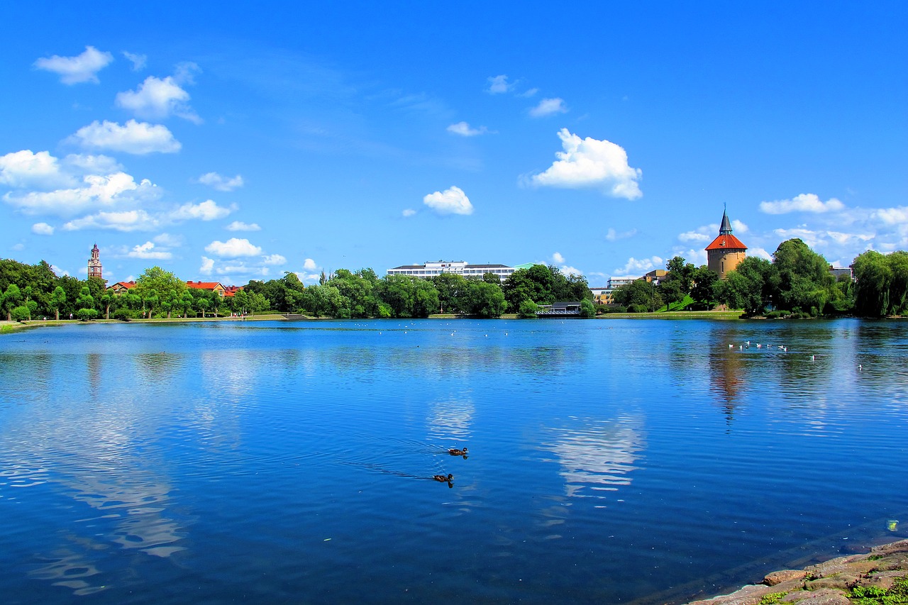 Lago en el Pildammsparken de Malmö