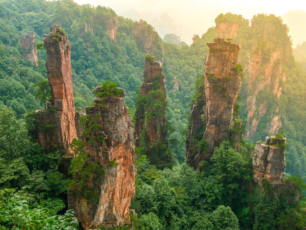 Montaña de Tianzi en China