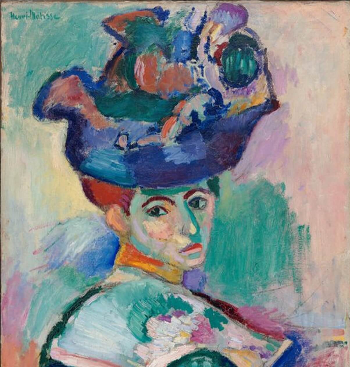 "Mujer con sombrero" de Henry Matisse