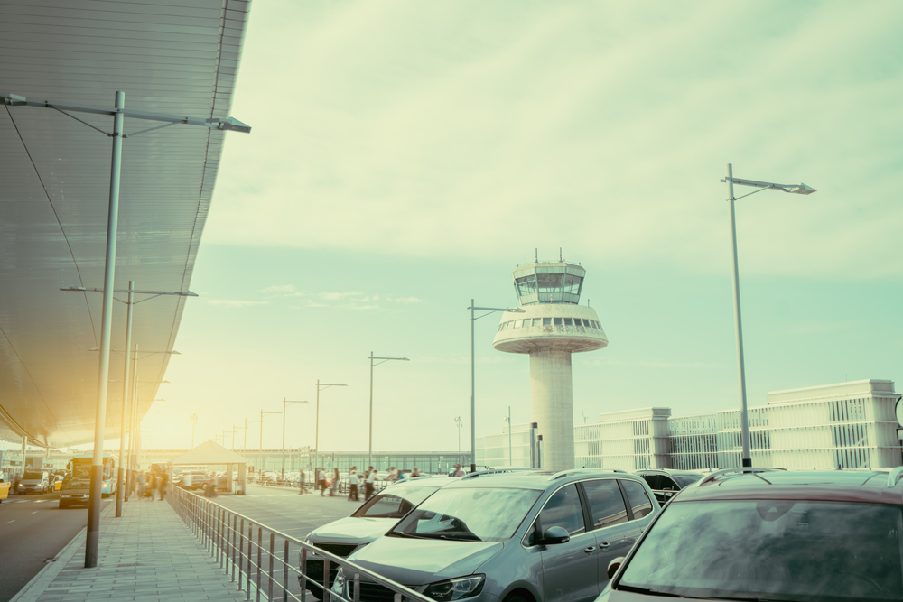 Parking en un aeropuerto