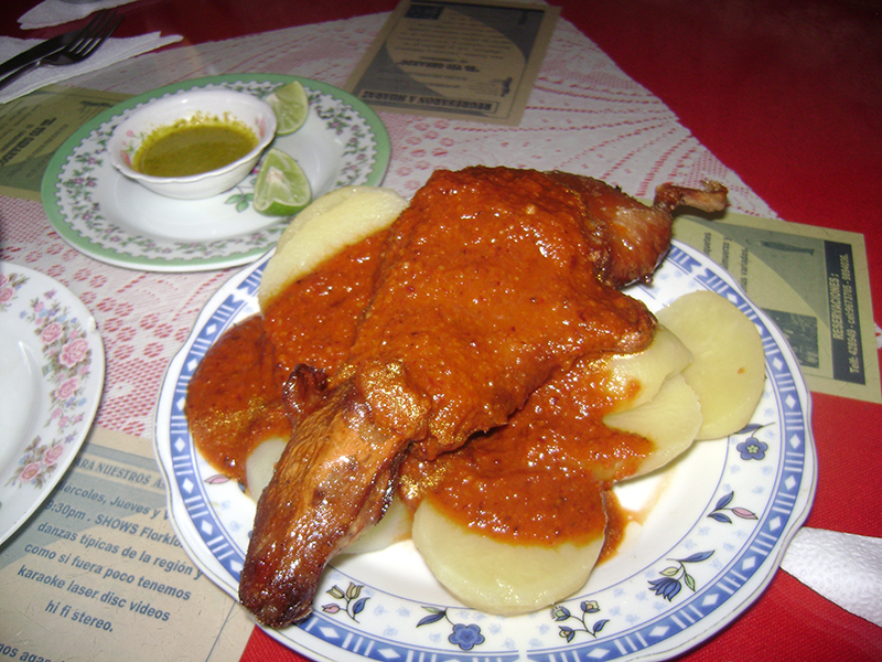 Picante de Cuy en la gastronomía de Perú