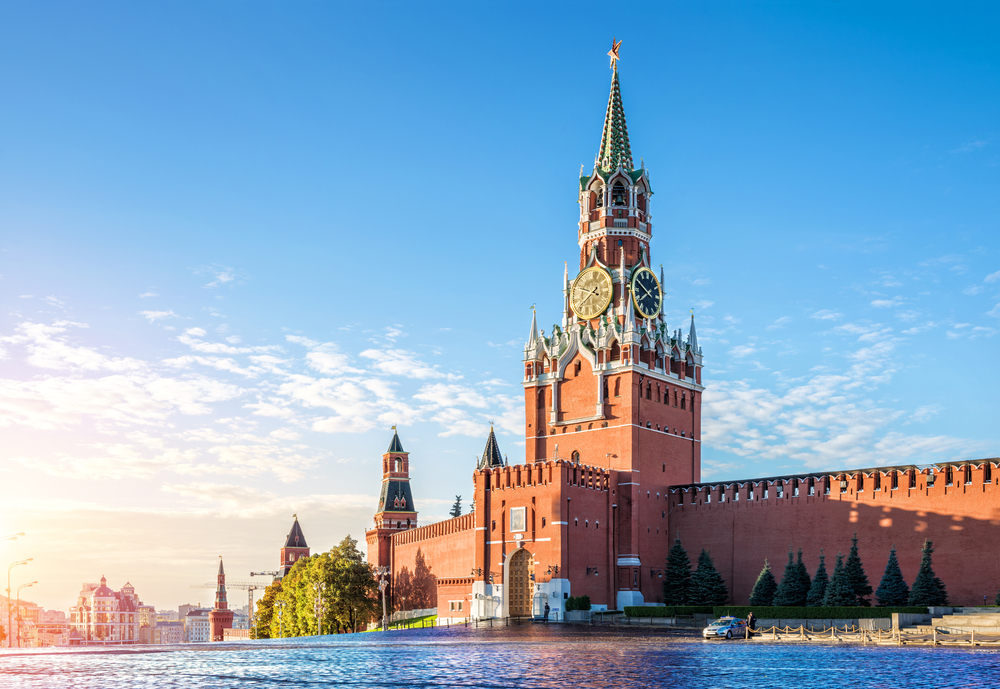 Reloj de la torre Spasskaya de Moscú