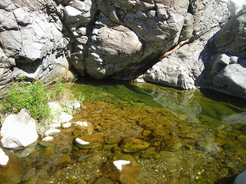 Poza en el río Guadalmina