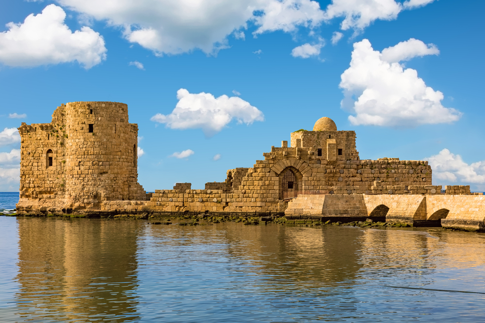 Castillo de Sidón en Saida, Líbano