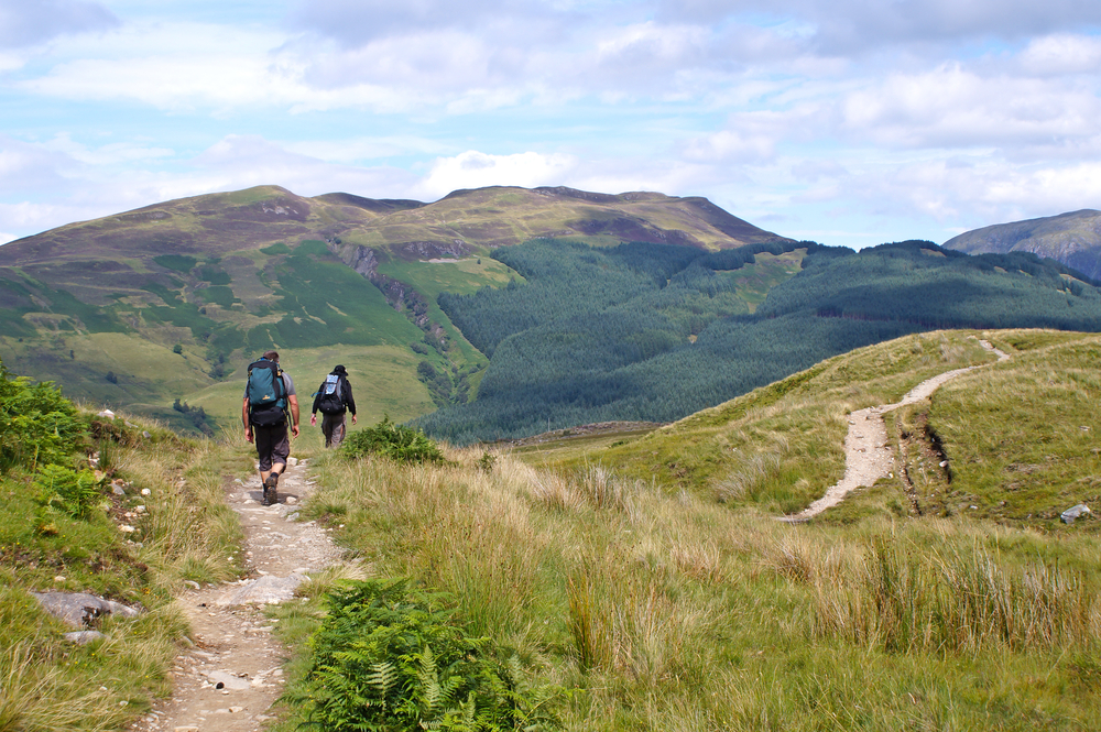 Senderistas en West Highland Way