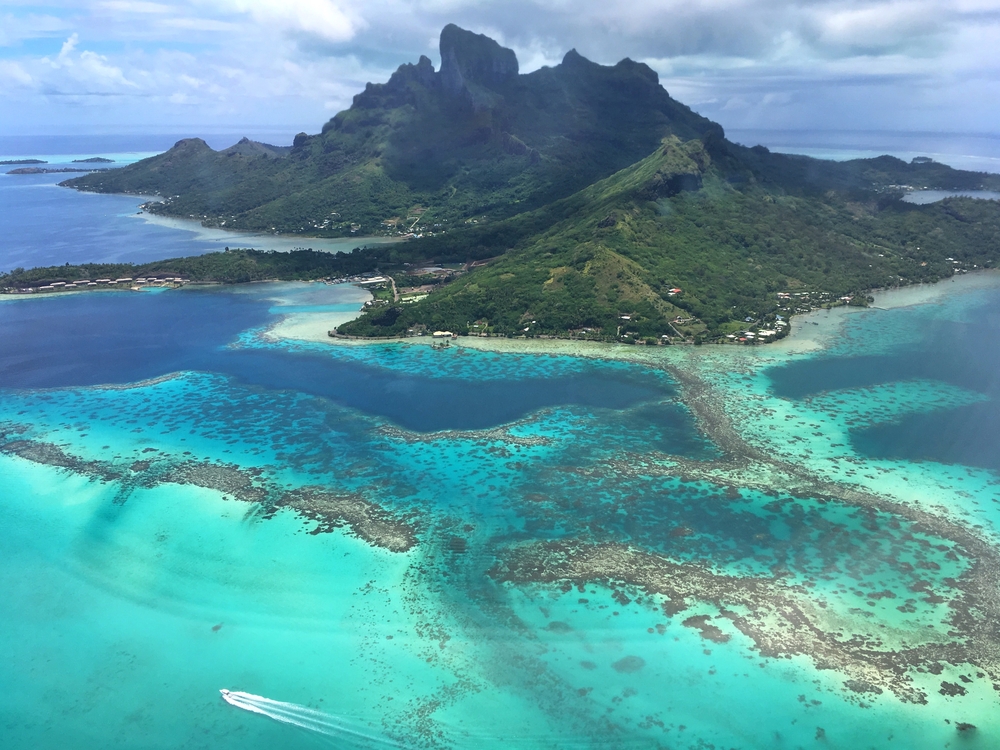 Vista aérea de Bora Bora
