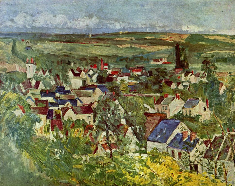 Vista de Auvers de Paul Cézanne
