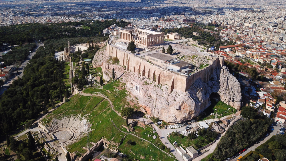 Vista de la Acrópolis de Atenas