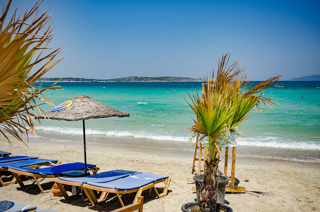 Playa de Alaçati en Turquía