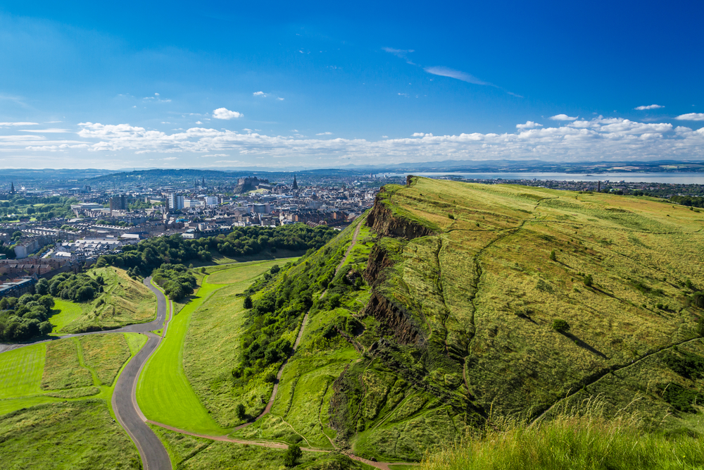 Vista desde Arthur's Seat en Edimburgo