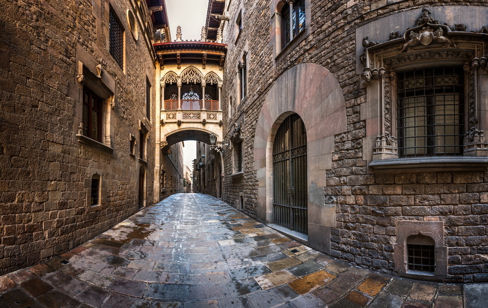 Calle del Barrio Gótico de Barcelona