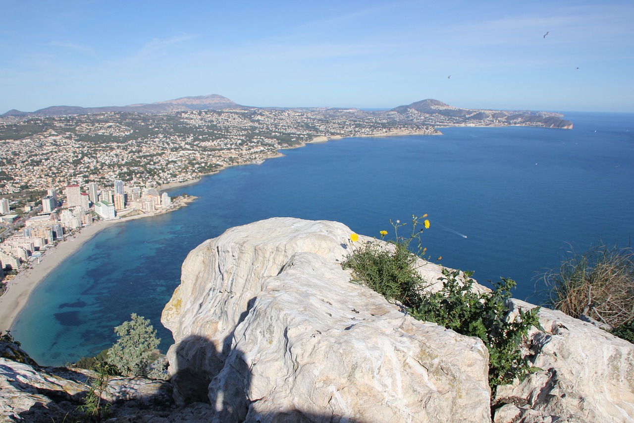 Vista de Calpe desde le peñón de Ifach