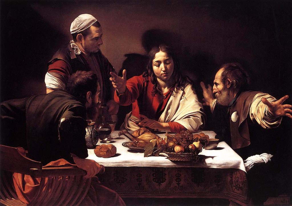 "Cena de Emaús" de Caravaggio