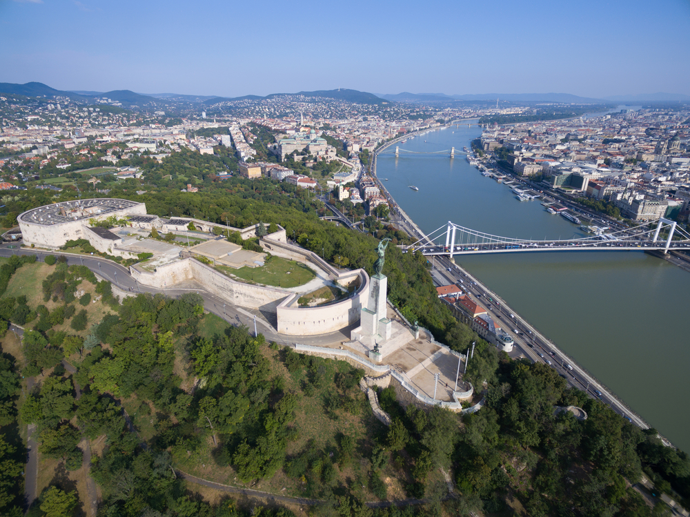 Vista aérea de la ciudadela de Budapest