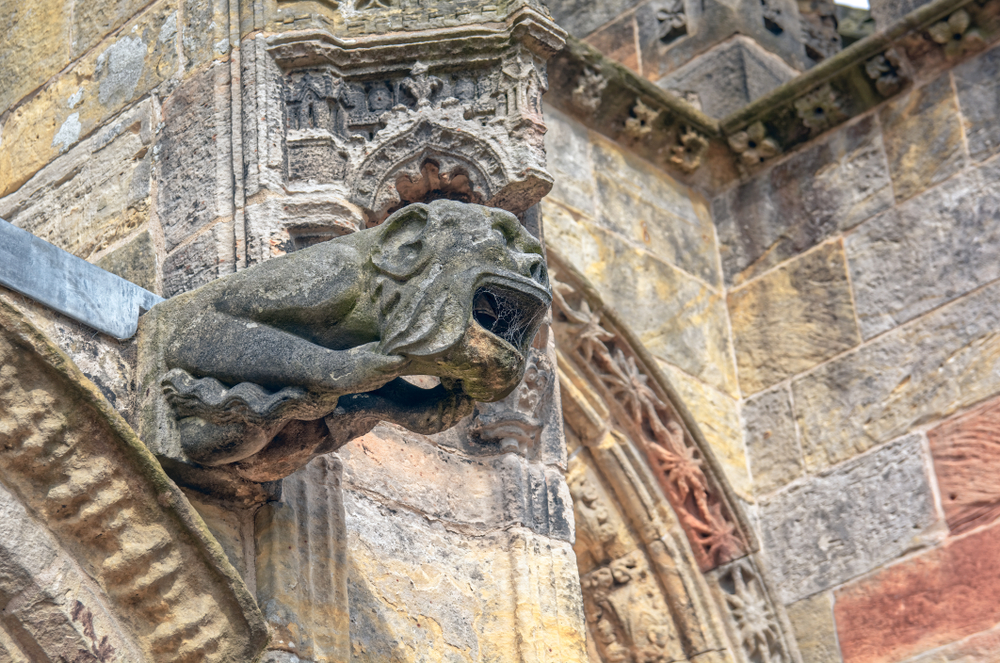 Gárgola en la capilla Rosslyn
