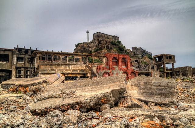 Isla Hashima, uno de los lugares abandonados más espectaculares