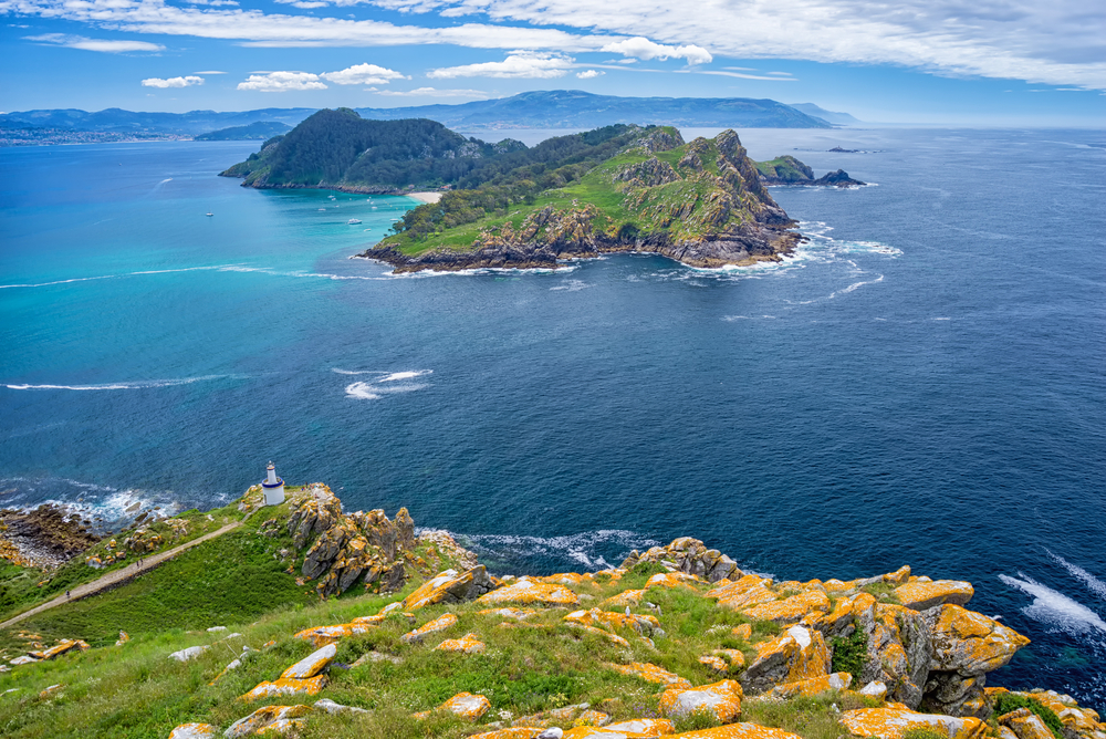 Islas Cíes en la ría de Vigo