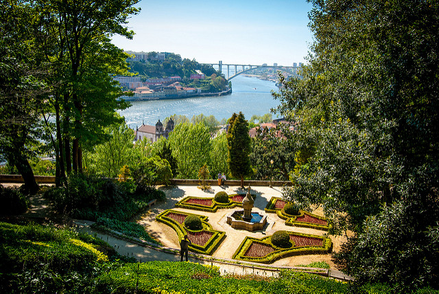 Jardines del Palacio de Cristal de Oporto