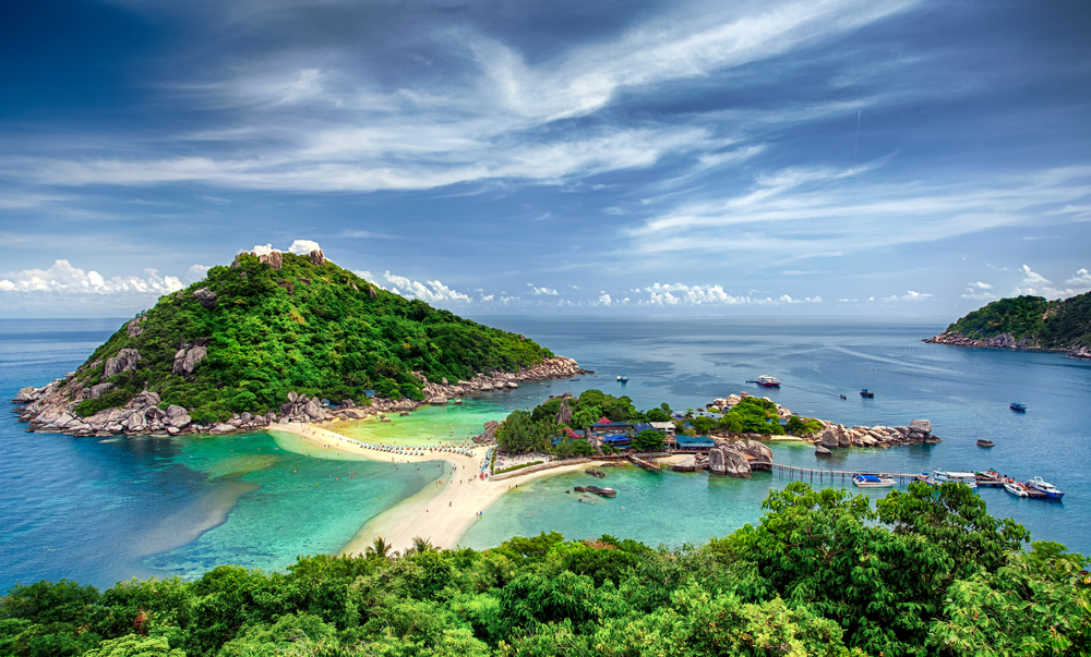 Vista de Koh Tao en Tailandia
