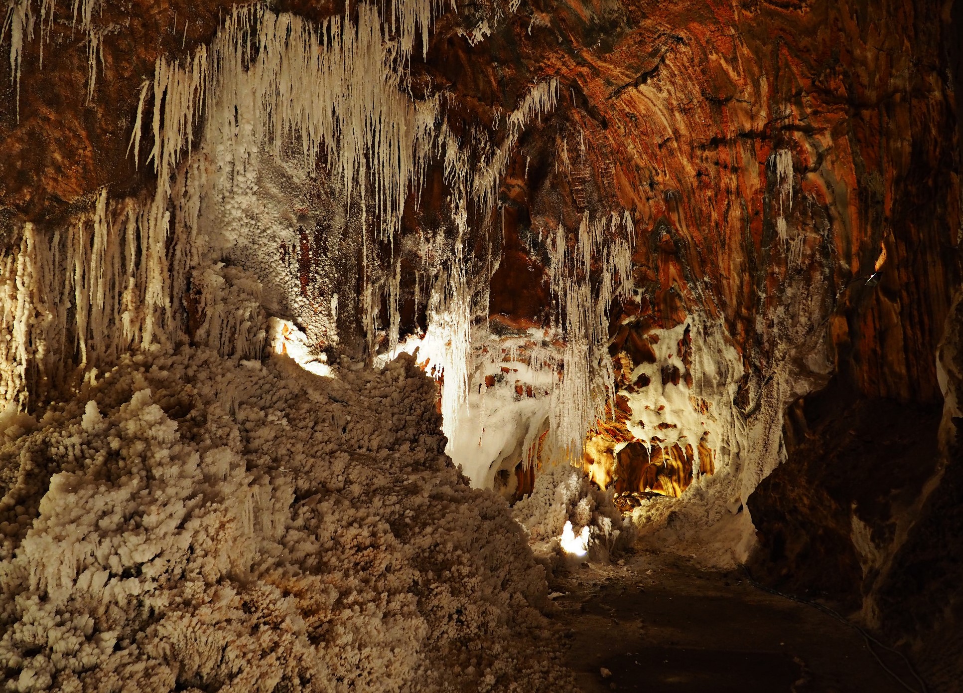Interior de la mina de sal de Cardona