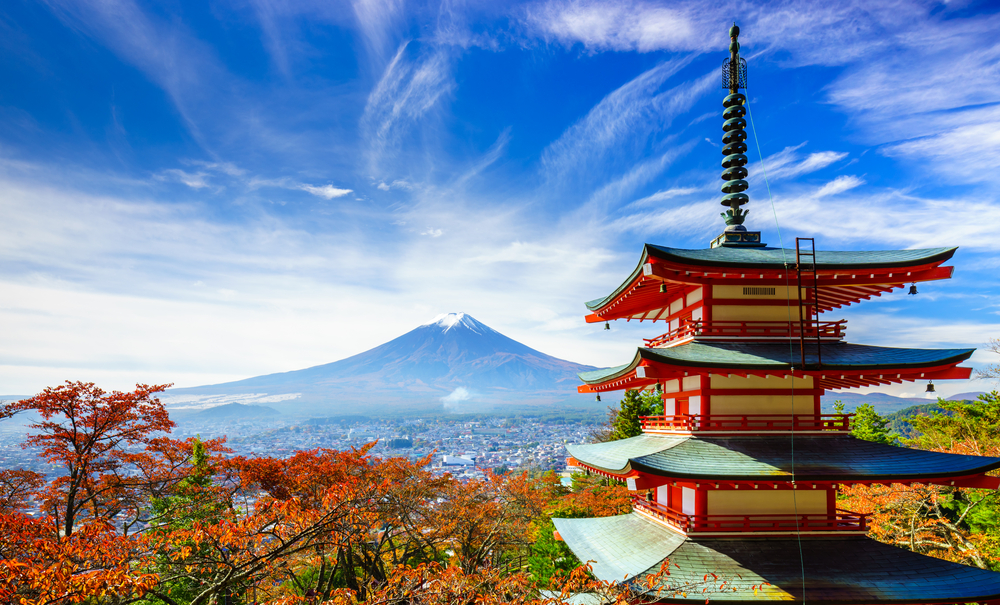 Monte Fuji en Japón, uno de los destinos en 2020
