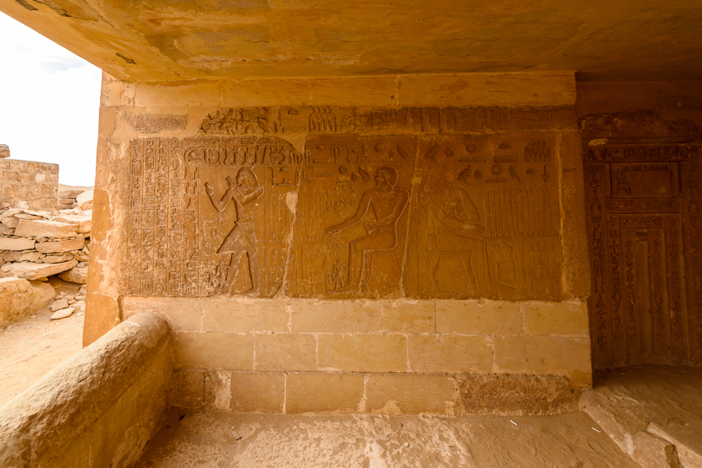 Frisos en e la necrópolis de Saqqara