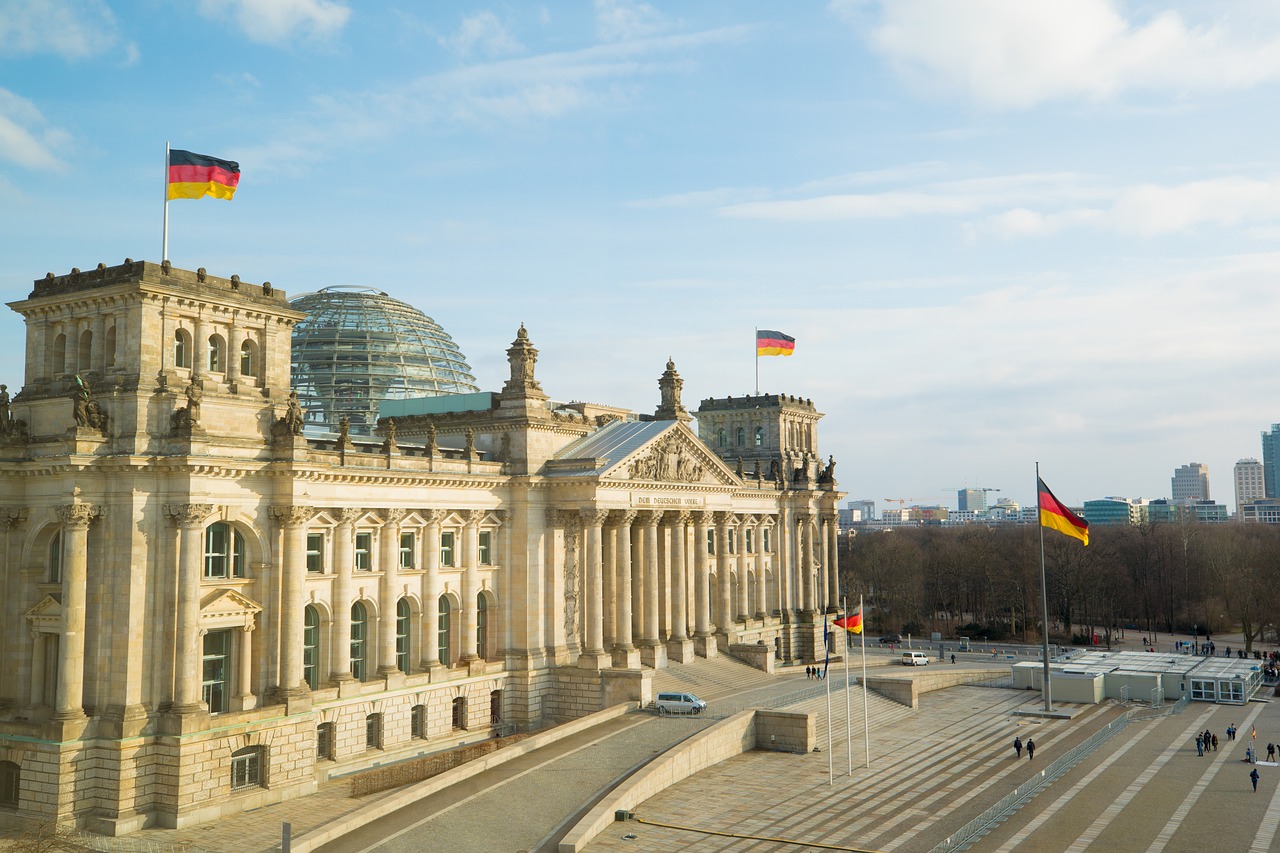 Vista del Parlamento alemán
