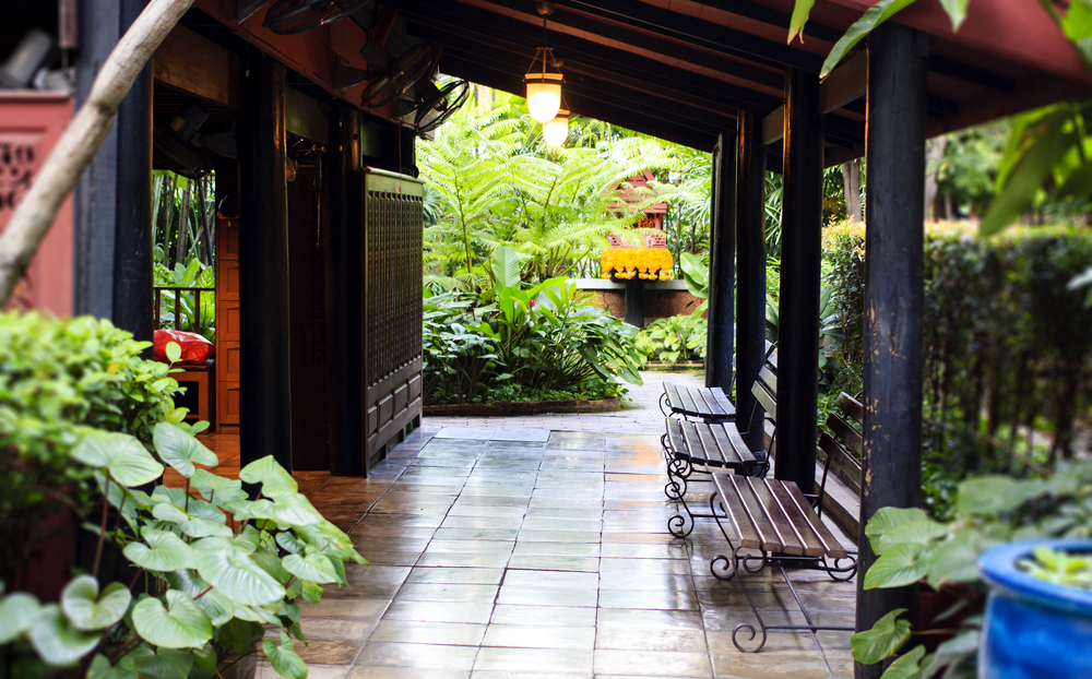 Patio de la casa de Jim Thompson