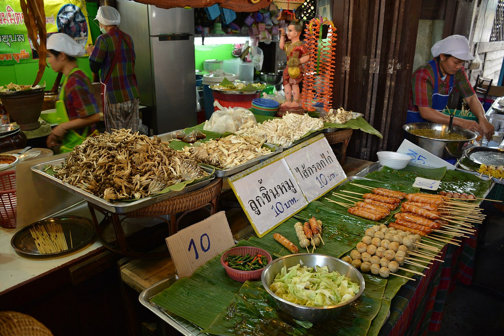 Puestos de comida en Bangkok