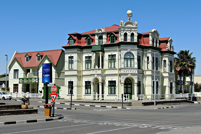 Calle de Swakopmund en Namibia