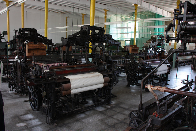 Sala de telares en Colonia Vidal