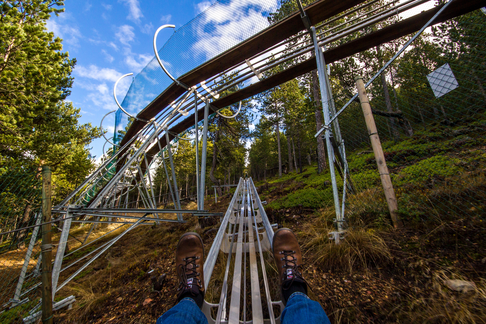 Tobogán en Naturlandia en Andorra