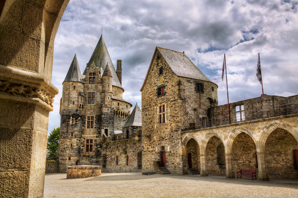 Castillo de Vitré en la Bretaña francesa