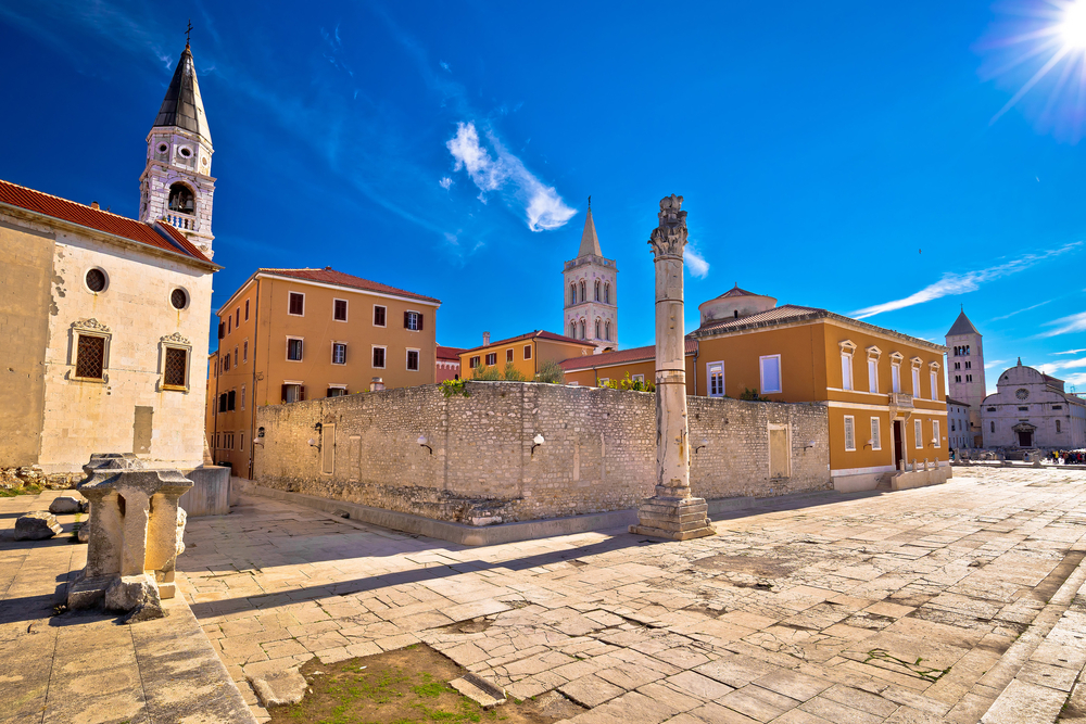 Foro romano de Zadar en Croacia