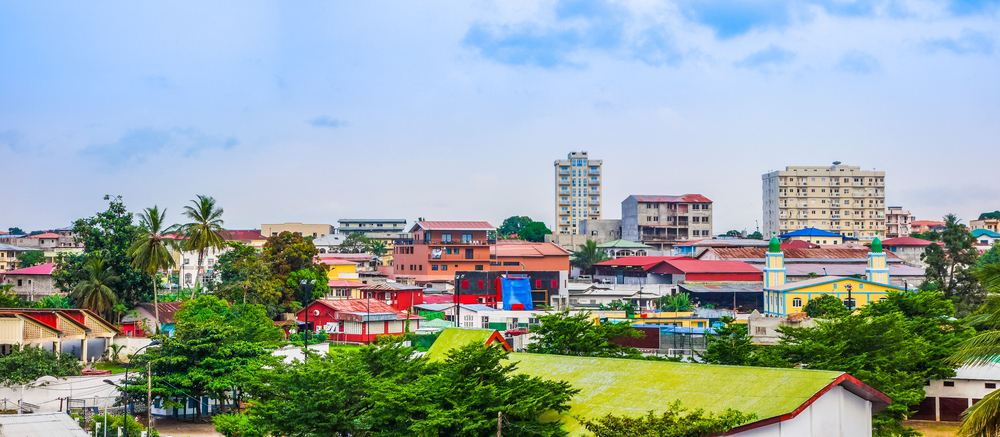 Vista de la ciudad de Bata en Guinea Ecuatorial