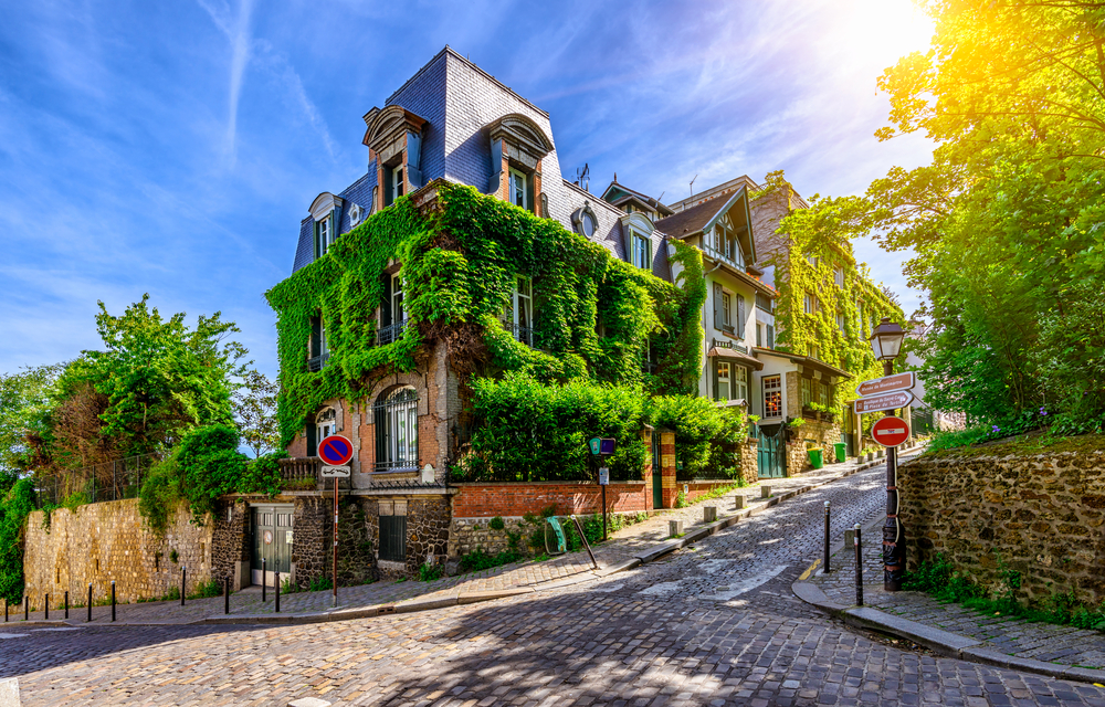 Calle de Montmartre en París