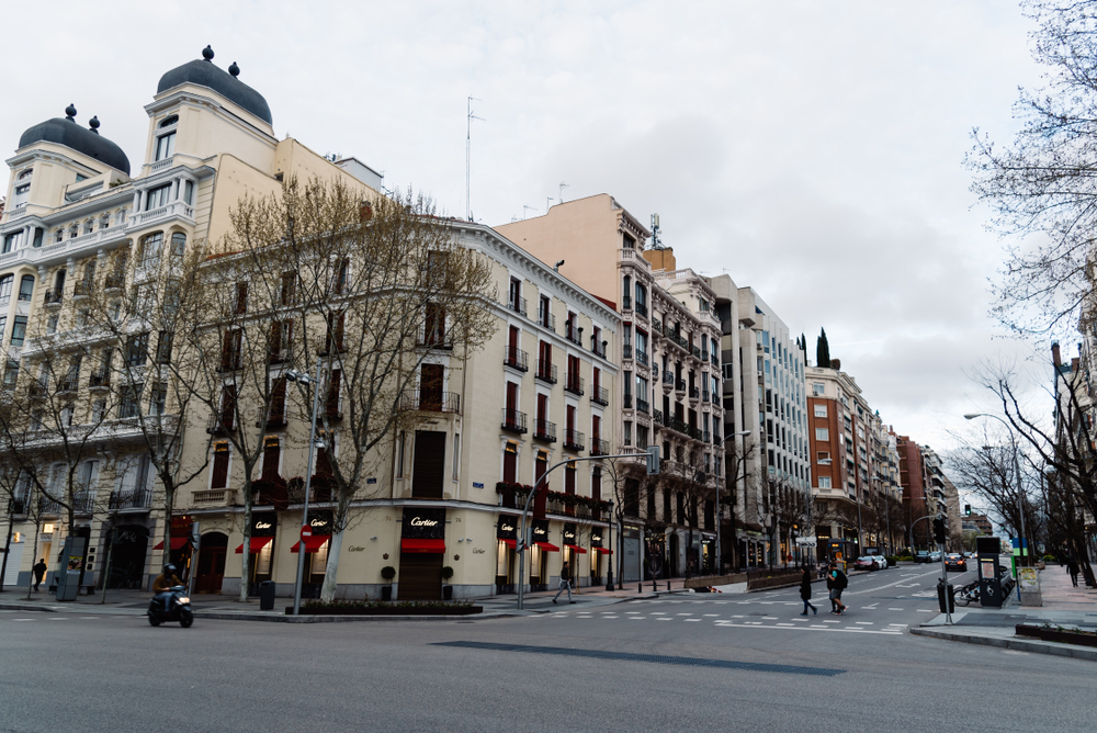 Calle Serrano de Madrid